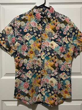 ANDY SOUTH Floral Button Up Shirt